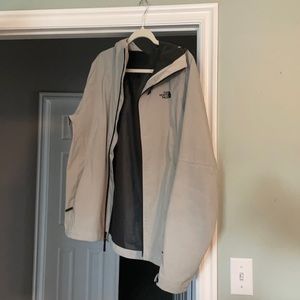 The north face shell jacket. Used for one ski season and it worked nicely.